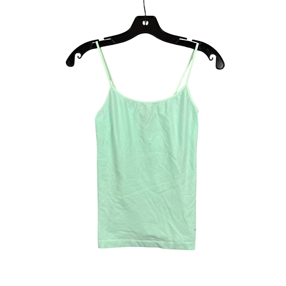 Bebe Basic Tubular Cami Mint Green Microfiber‎ Spaghetti Strap Tank Top M/L NEW